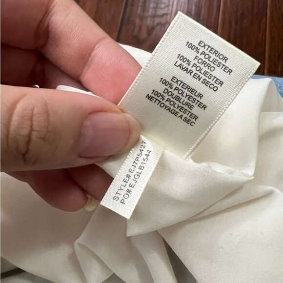 Eliza J Blue and White Floral Petite Dress - Picture 5 of 9